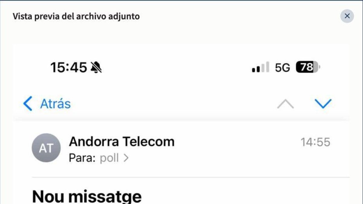 El correu fraudulent suplantant la identitat de la parapública