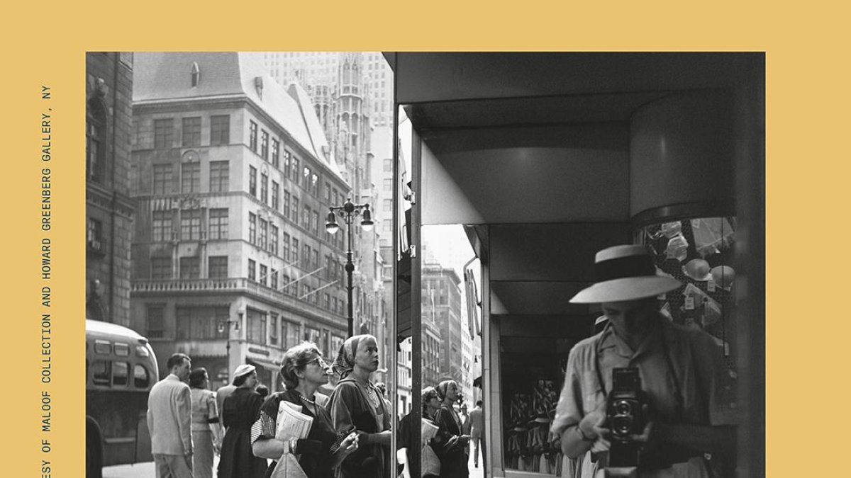 El cartell de l'exposició sobre Vivian Maier