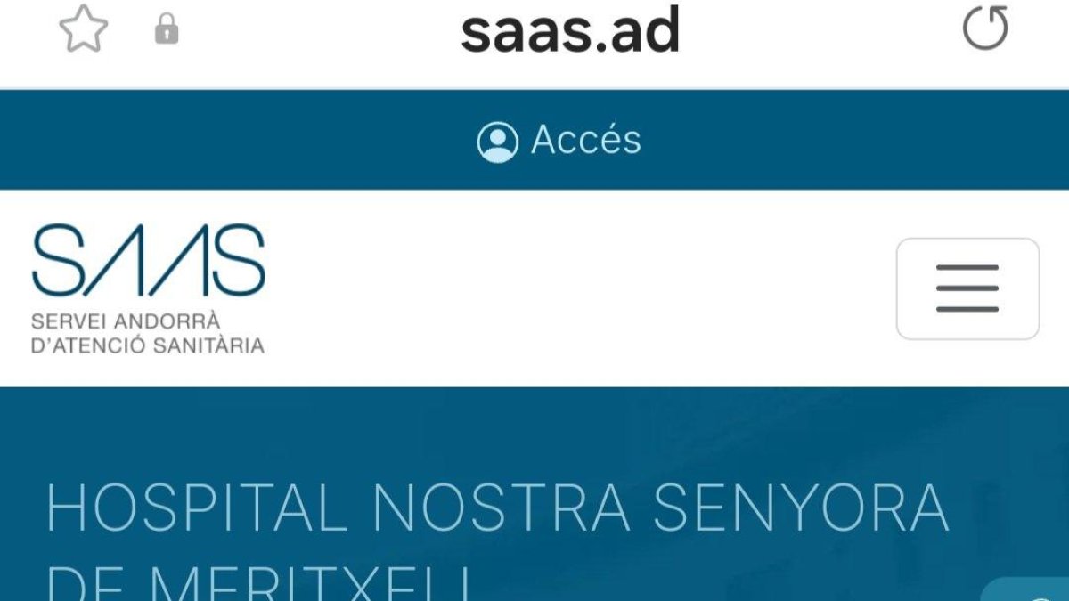 La pàgina web del SAAS ja es troba operativa