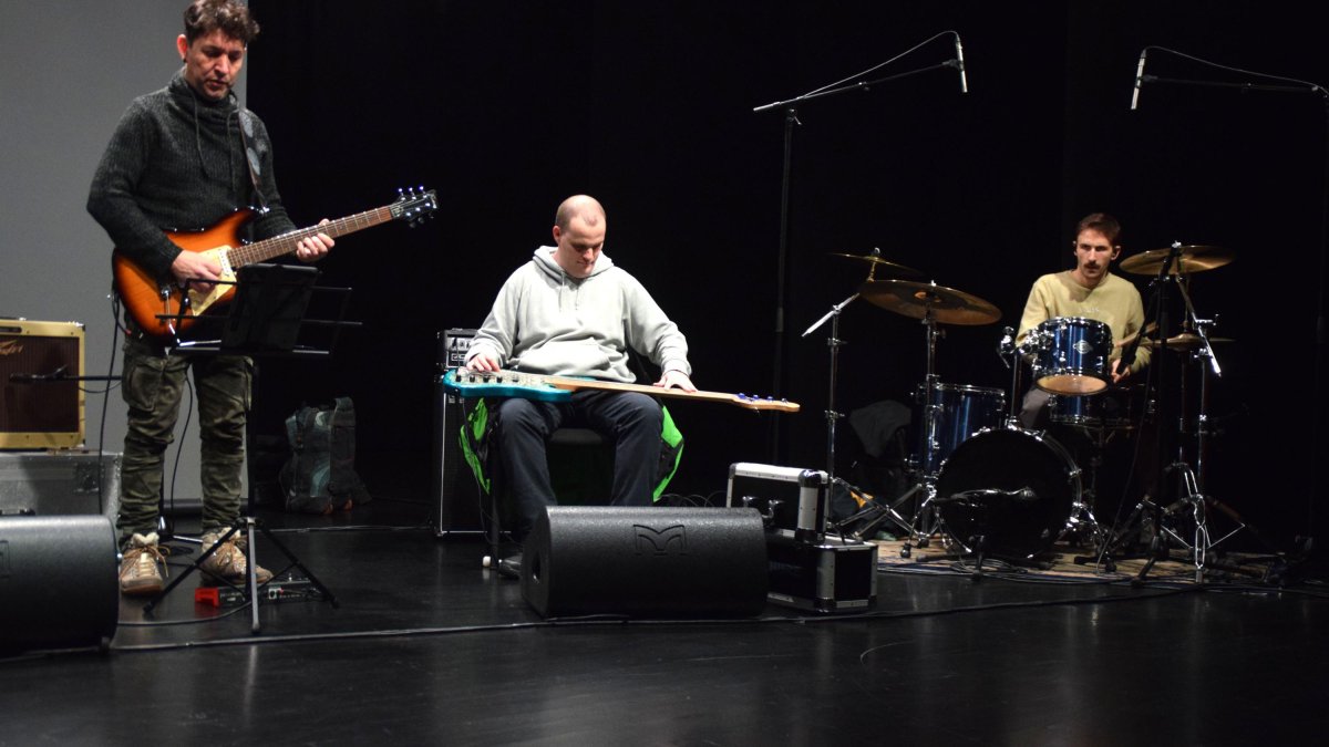 Un assaig que han fet els artistes