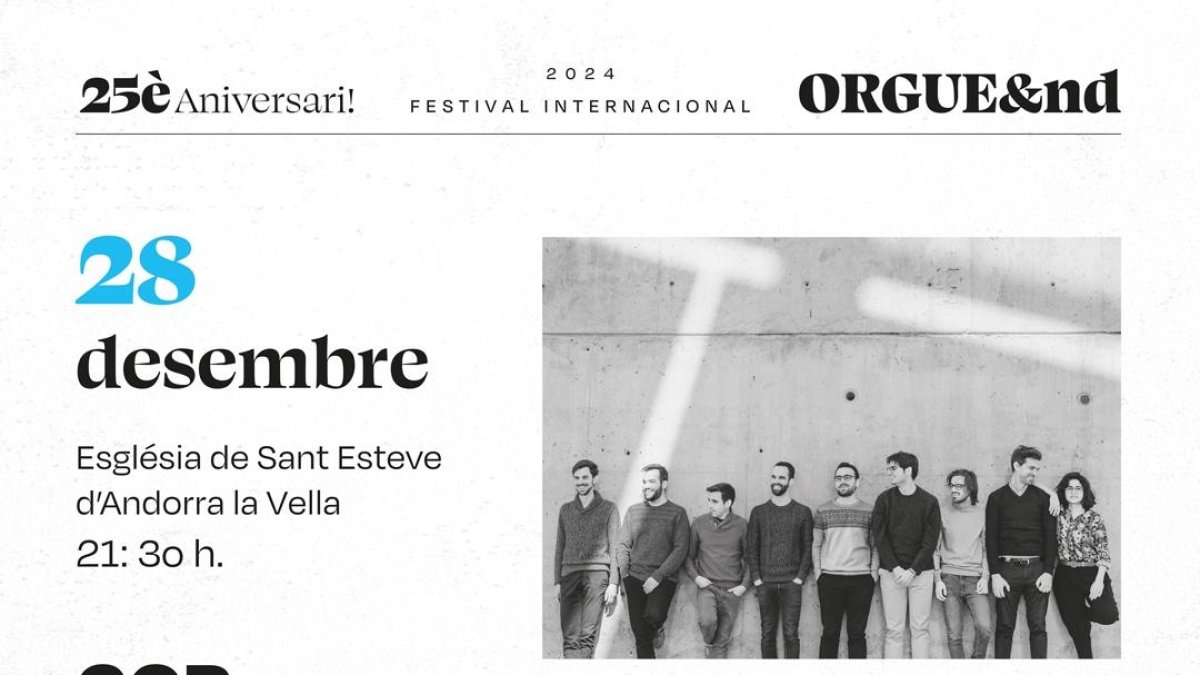 El cartell que anuncia el concert del Cor Cererols.