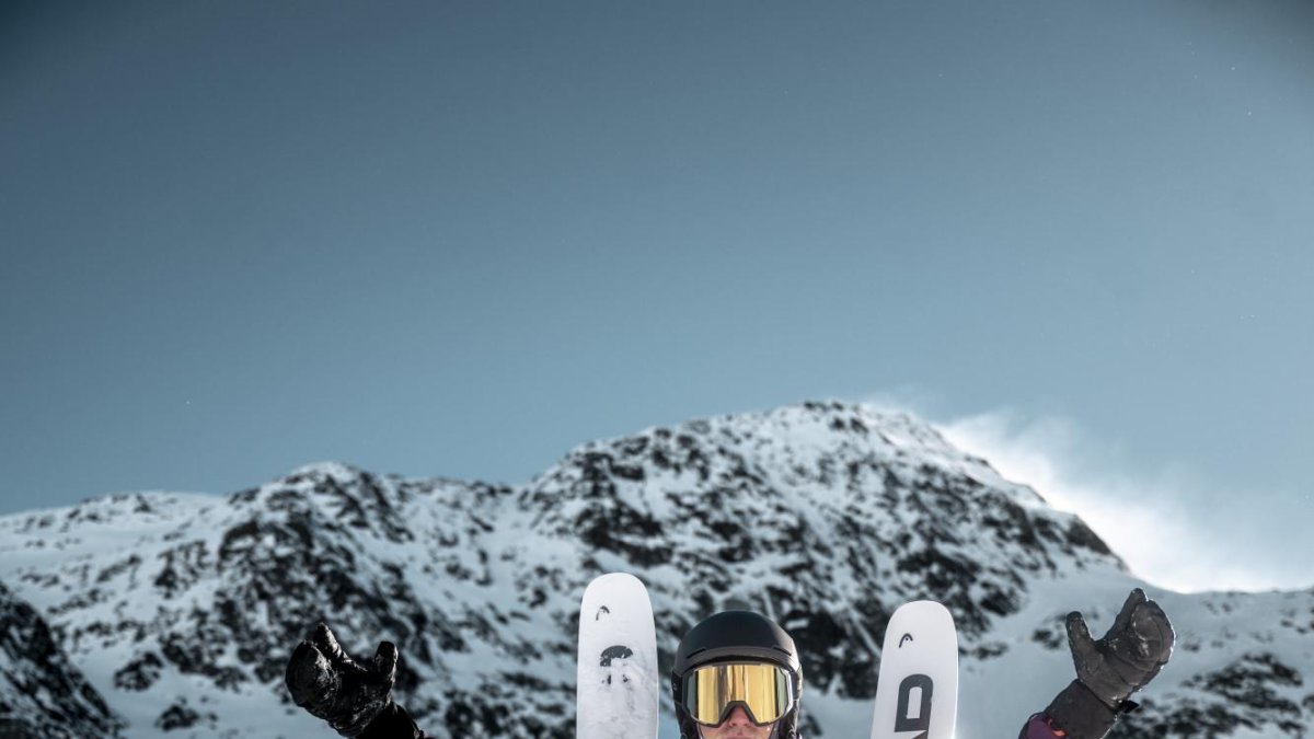 El ‘rider’ Joan Aracil, en els entrenaments previs a Ordino Arcalís.