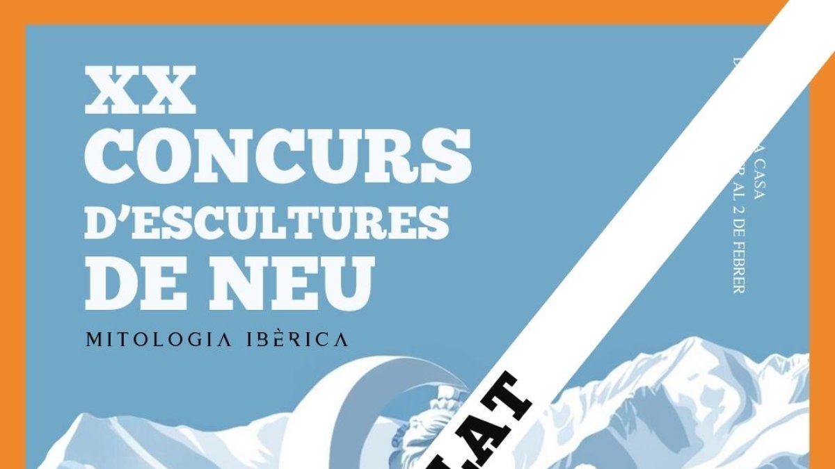 Anul·lat el XX concurs d'escultures de neu