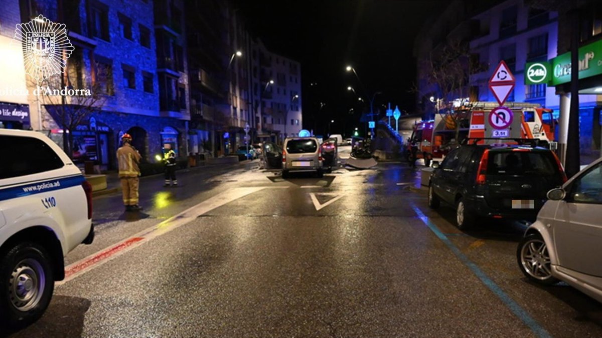 El vehicle accidentat a la Massana aquesta matinada
