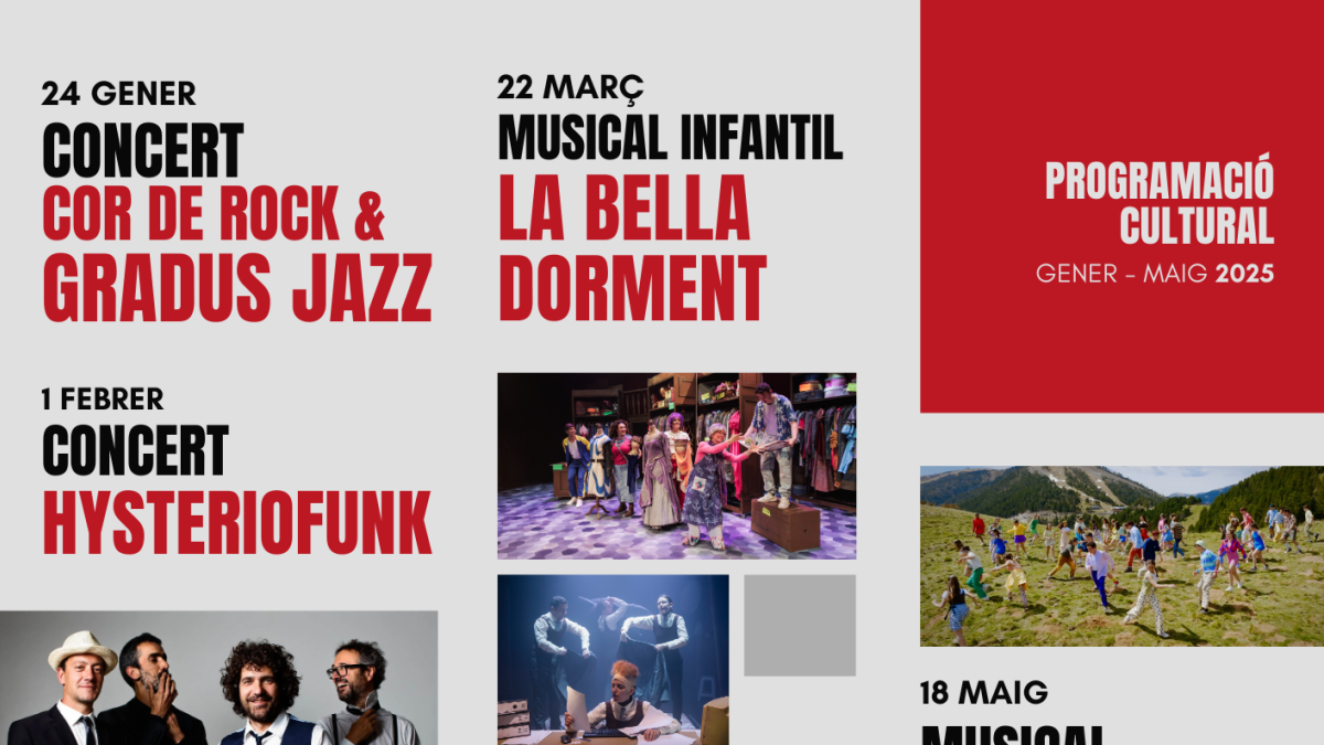 Cartell de la programació cultural d’Encamp
