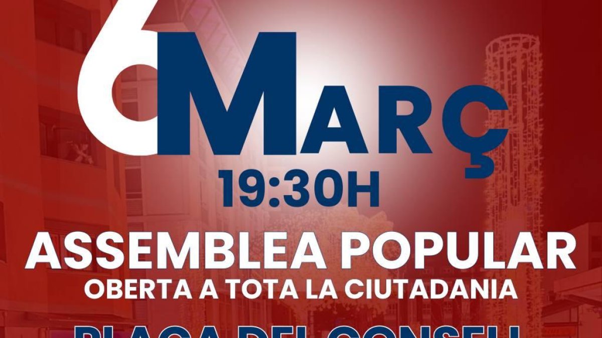 Mobilització de la coordinadora de l'habitatge contra l'aprovació de la llei òmnibus