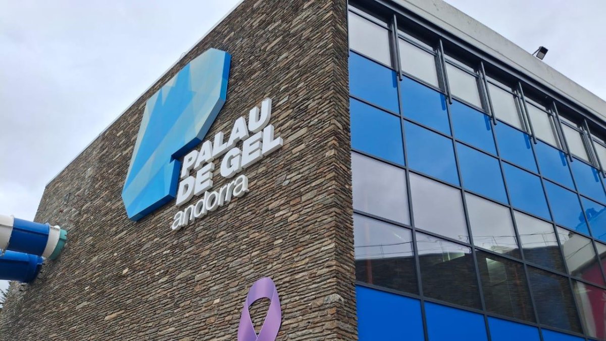 El llaç lila al Palau de Gel