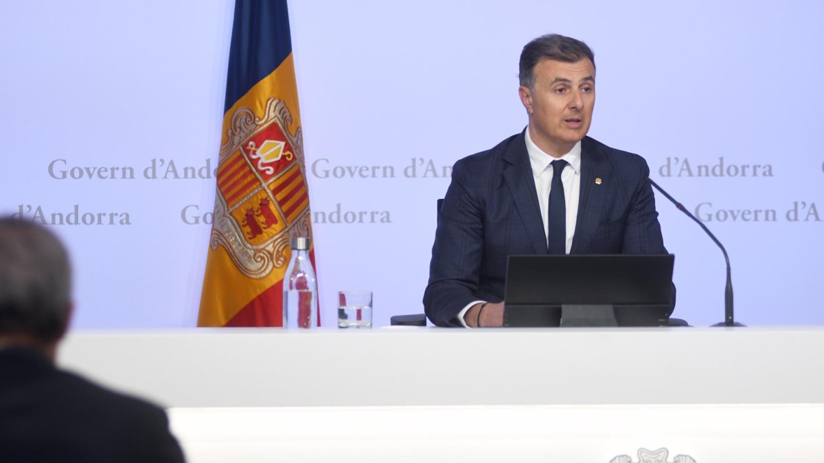 El nou ministre Marc Rossell en una compareixença anterior