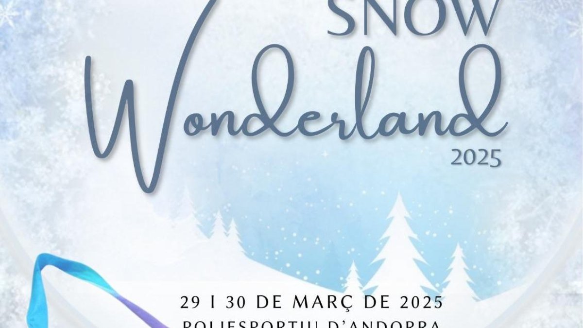 Cartell del Trofeu Internacional Snow Wonderland que se celebra a Andorra aquest cap de setmana.