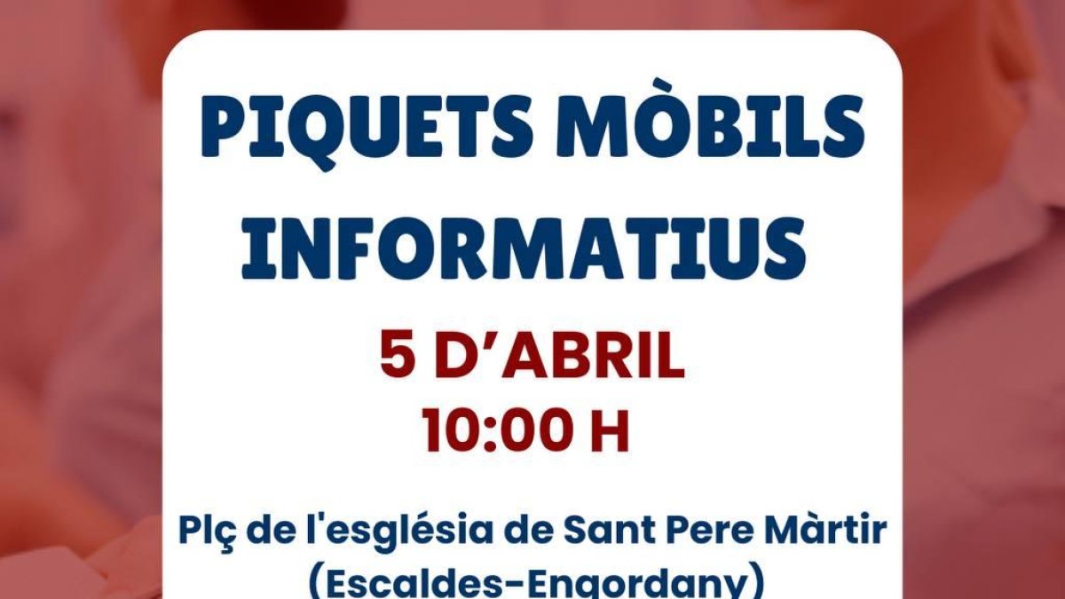 Anunci dels piquets mòbils informatius que organitza la coordinadora