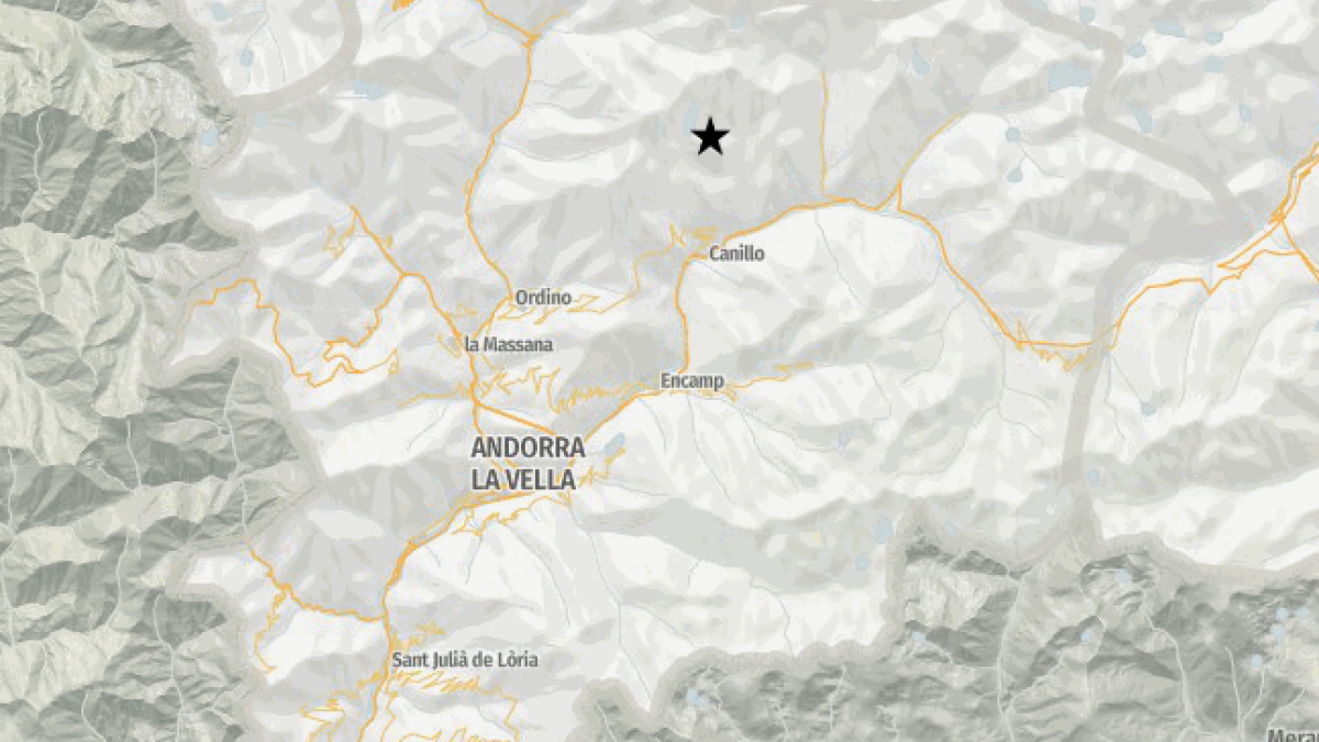 L'epicentre del terratrèmol ha estat al nord de Canillo.