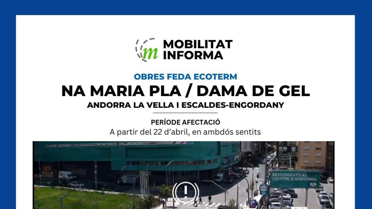 Afectacions entre el carrer Na Maria Pla i la Dama de Gel a partir de dimarts.