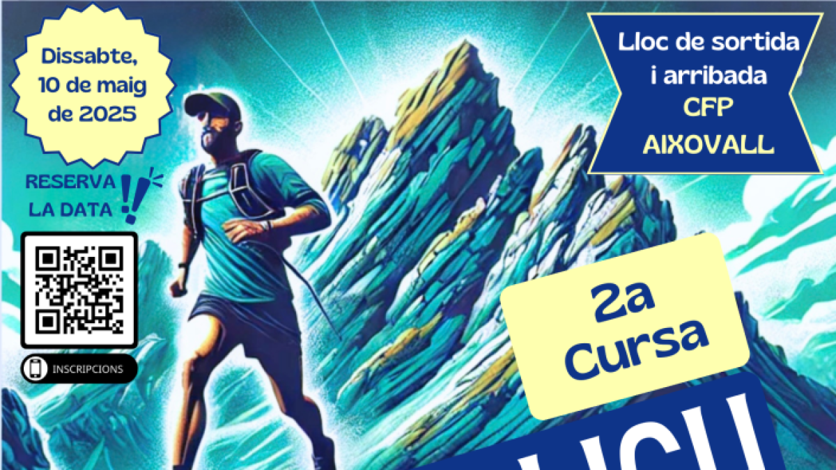 Cartell de la segona cursa de muntanya Rocanòlich - Memorial Marc Pimienta