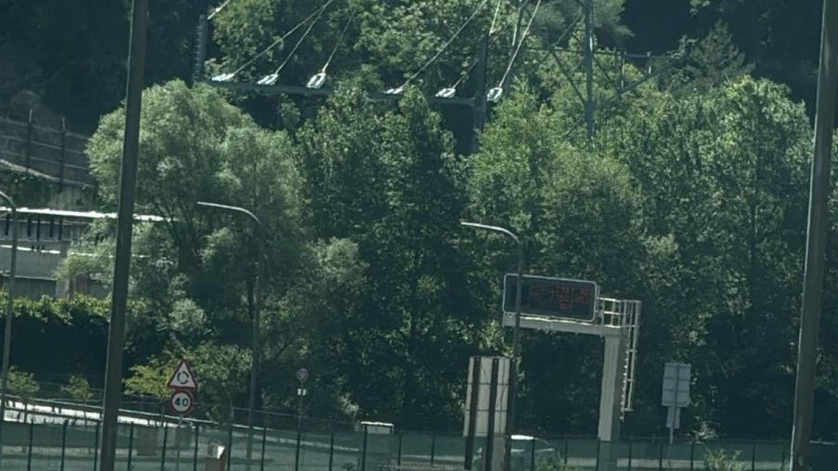 L'accident a la zona del pont de Madrid, a Santa Coloma