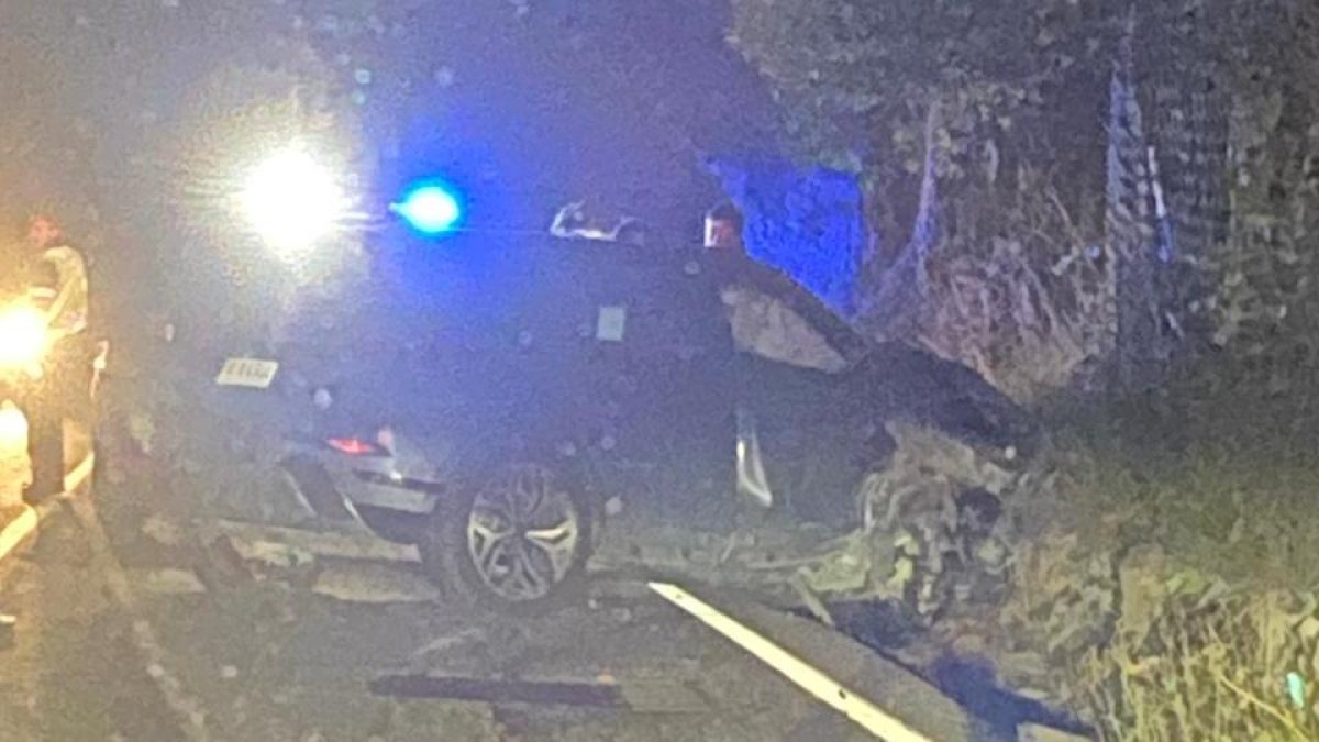 El vehicle accidentat a Canillo.