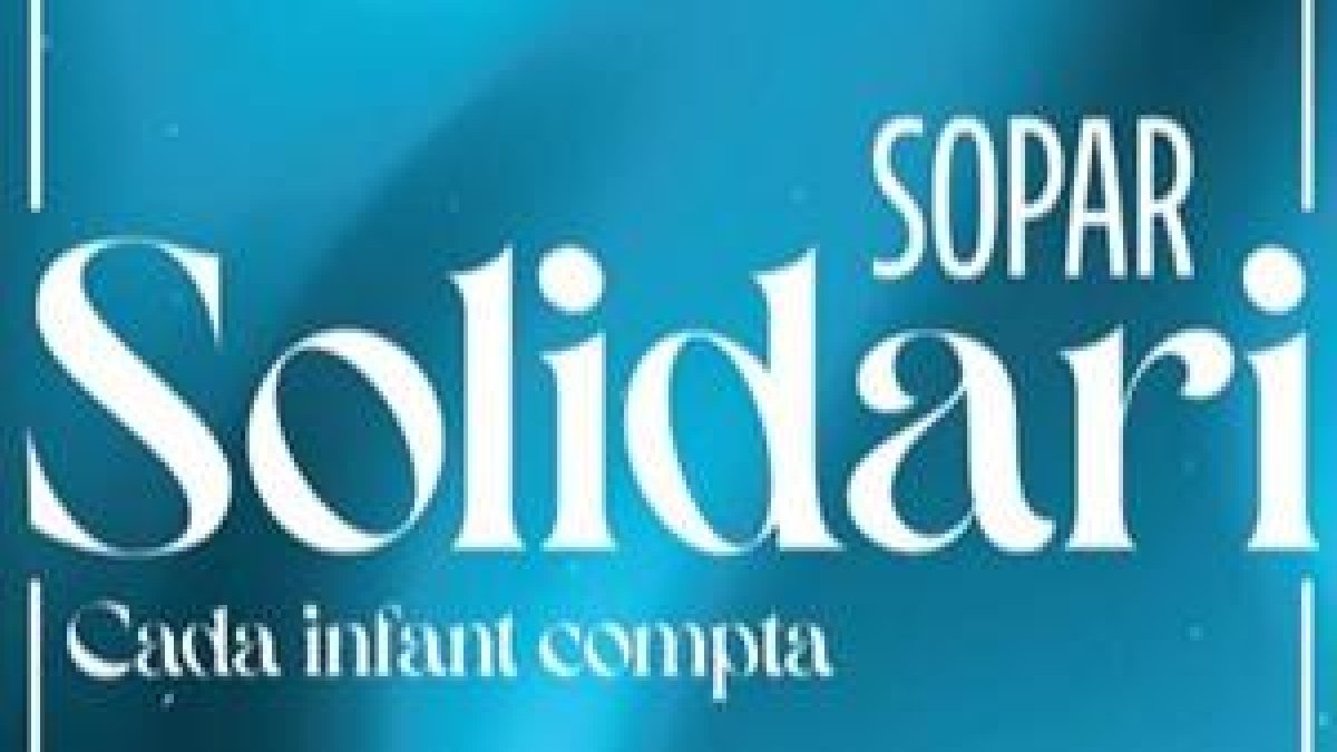 Cartell del sopar solidari d'Unicef Andorra