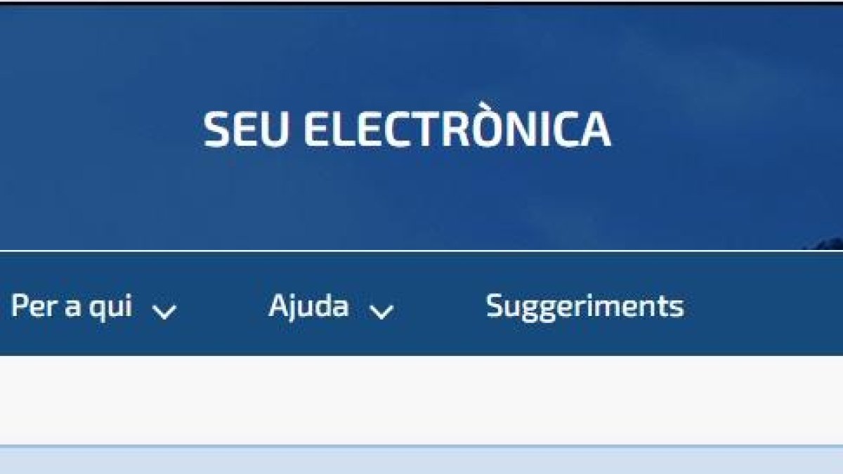 La seu electrònica de Govern