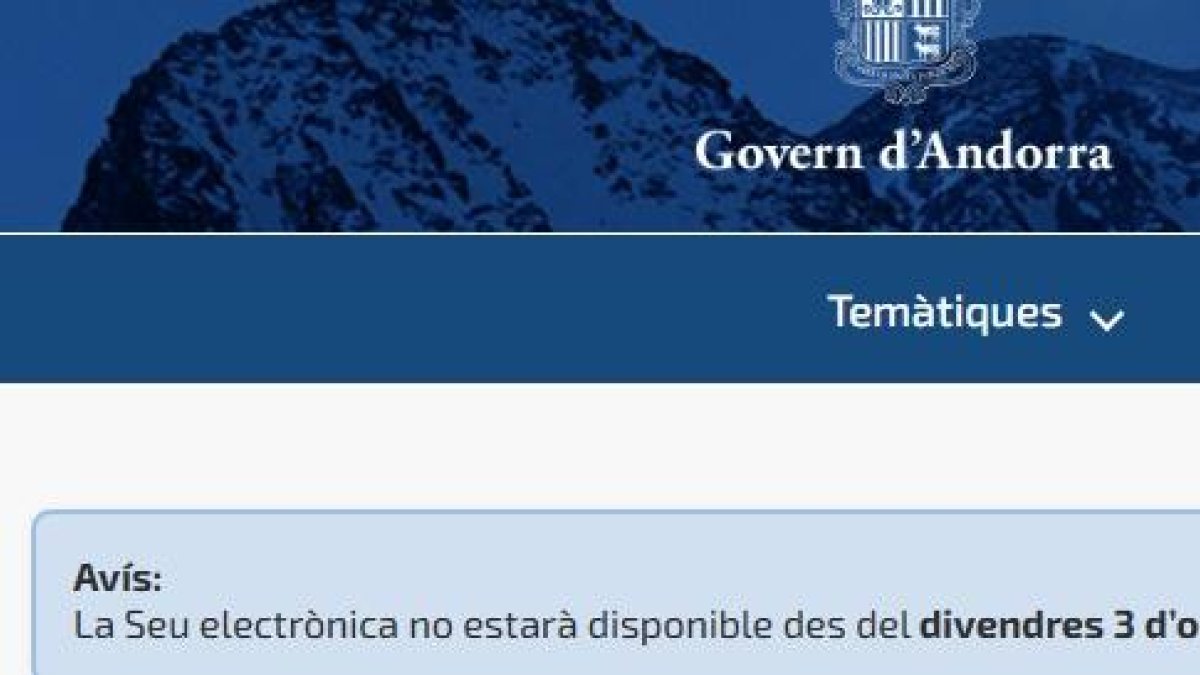 La seu electrònica de Govern