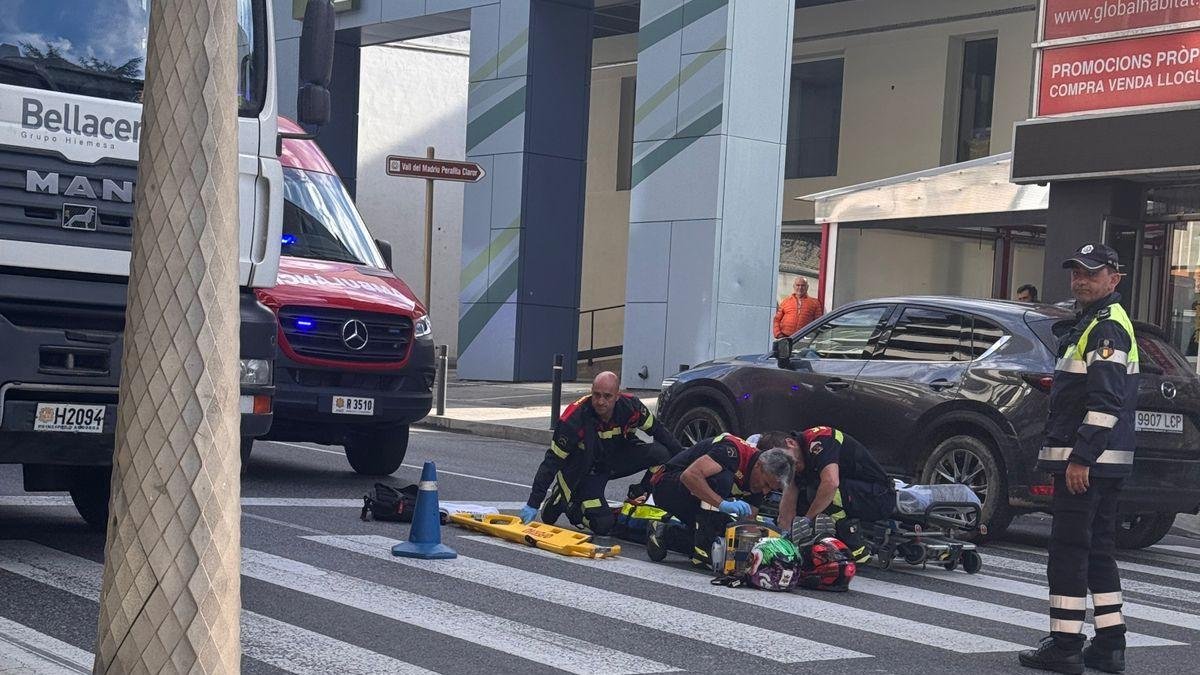 Accident amb dues motoocicletes implicades