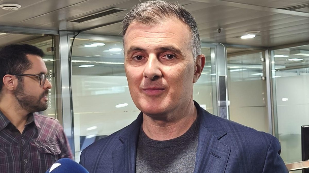 El ministre de Funció Pública i Transformació digital, Marc Rossell, durant la roda de premsa.