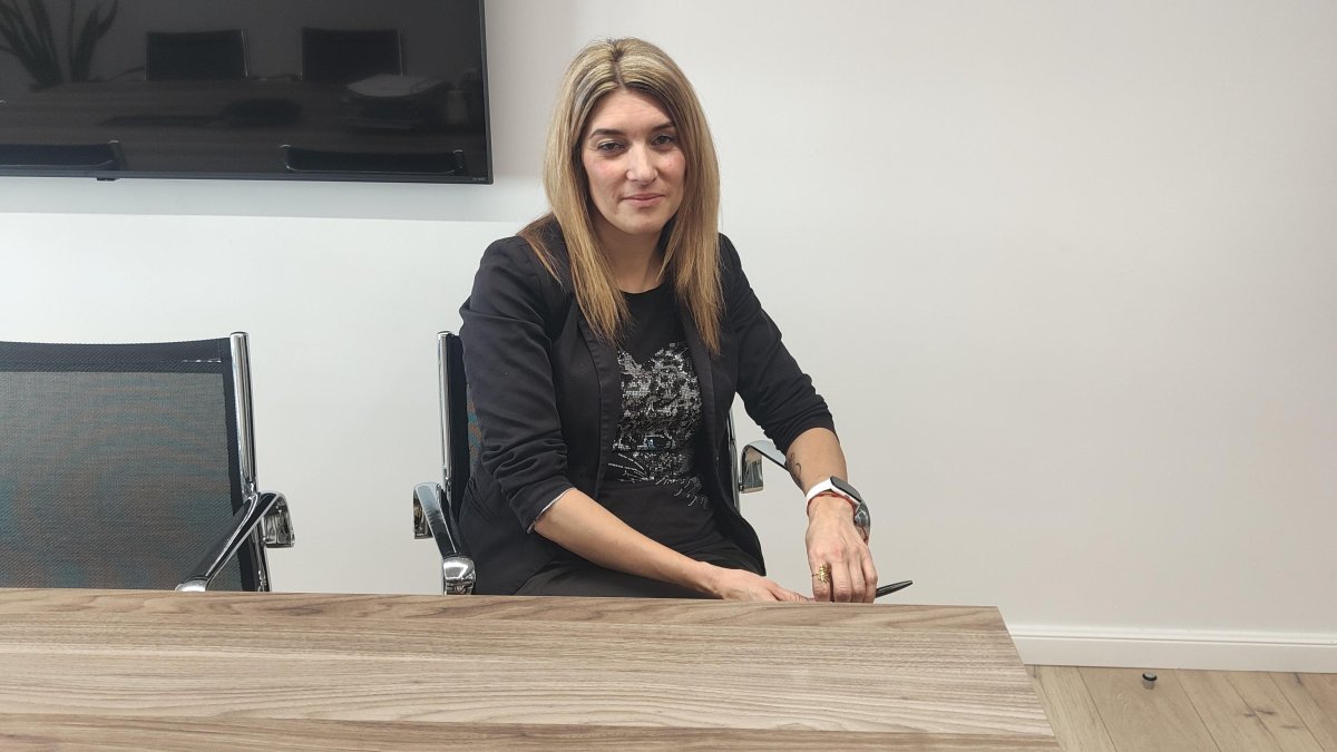 La consellera del PS, ahir al comú d’Escaldes-Engordany.