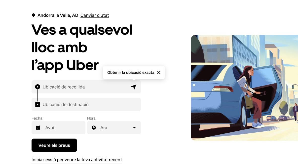 Uber arriba a Andorra.