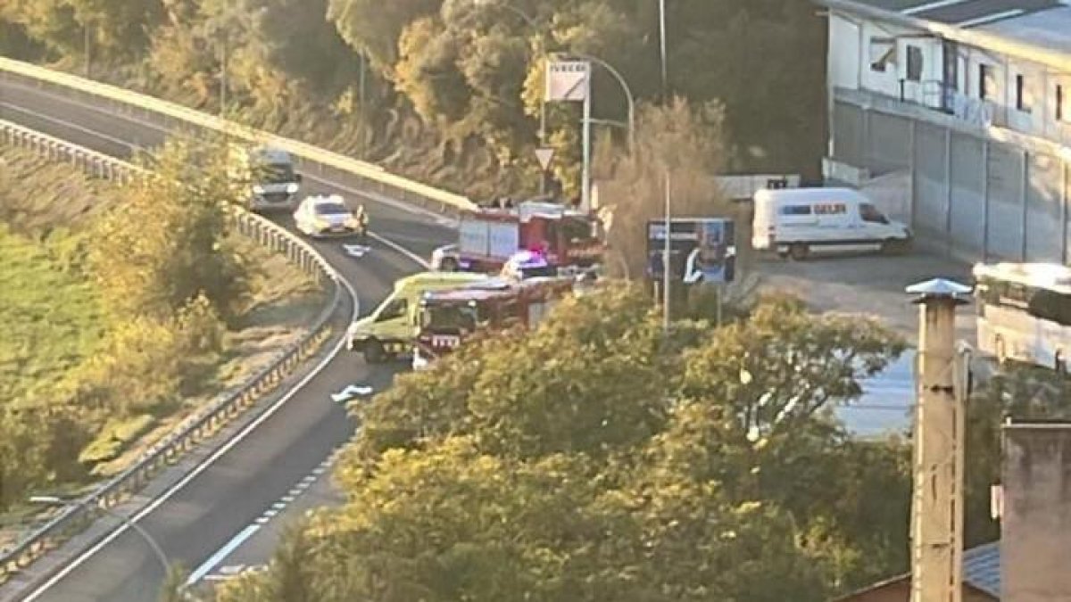 Accident a la N-260 a la Seu d'Urgell.