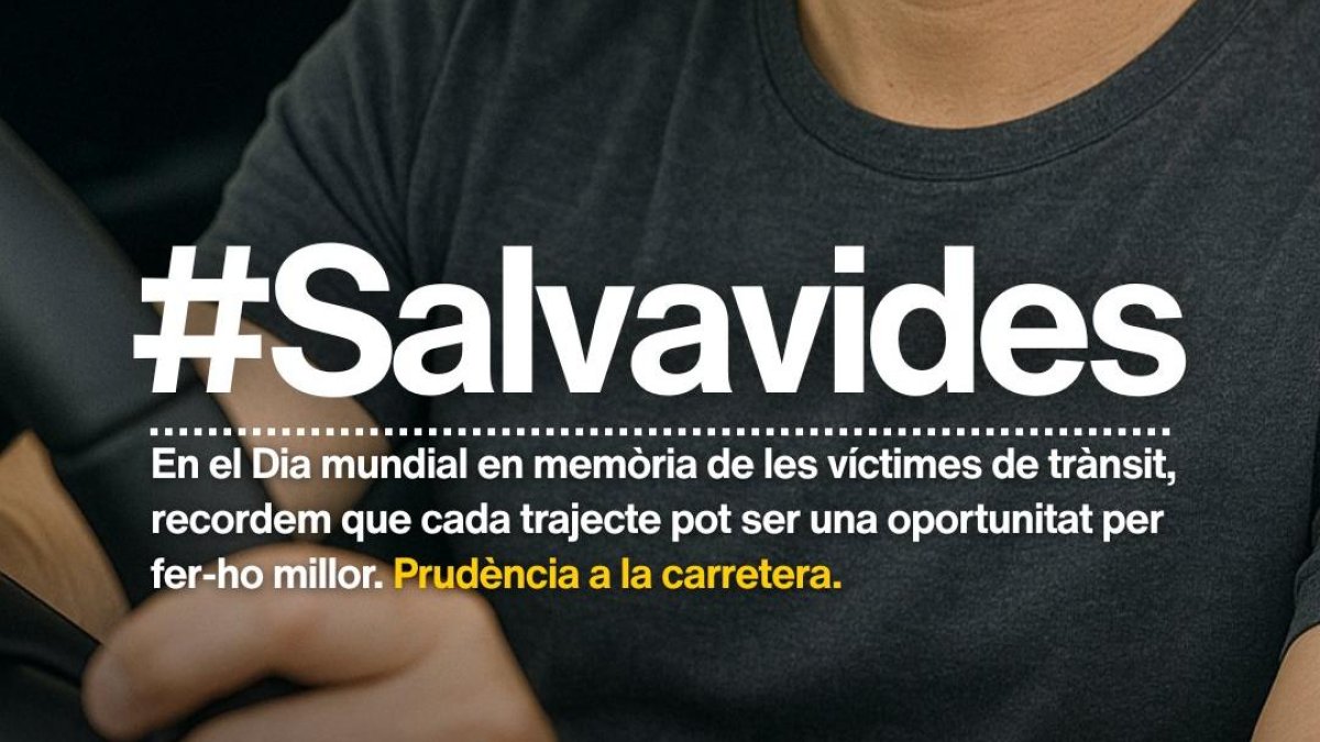 Mobilitat fa una crida a la prudència en el Dia Mundial en Memòria de les Víctimes de Trànsit