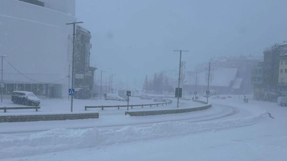 La nevada al Pas de la Casa.