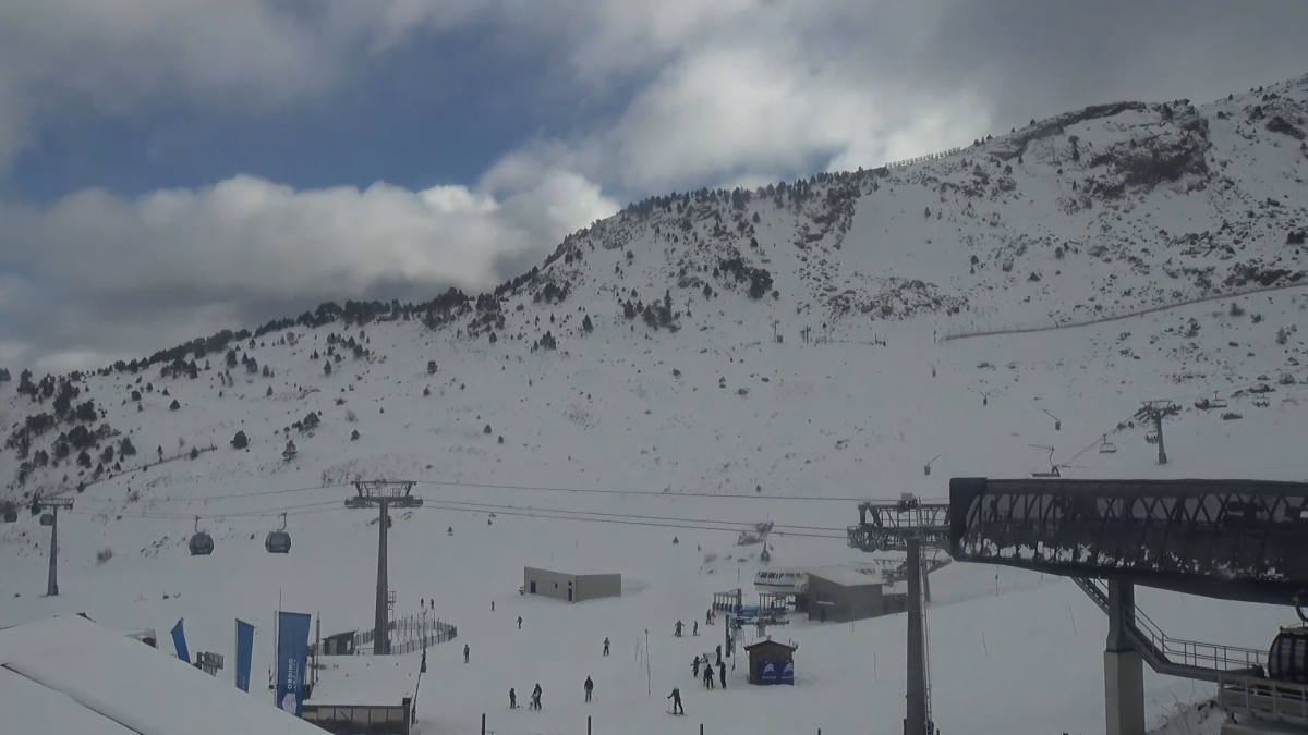 Esquiadors al sector de la Coma d'Ordino Arcalís