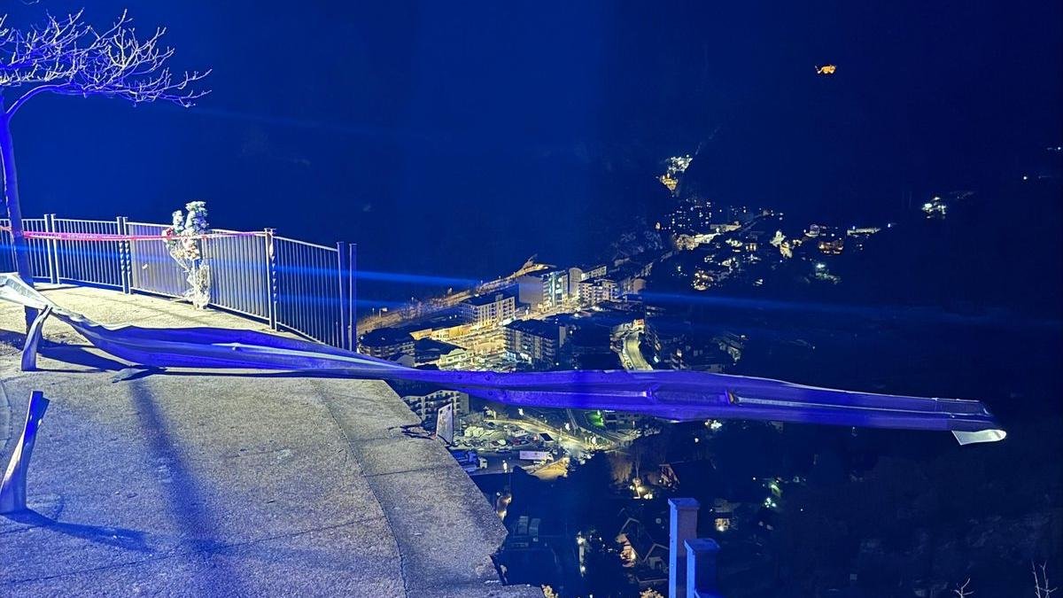 El lloc de l'accident.