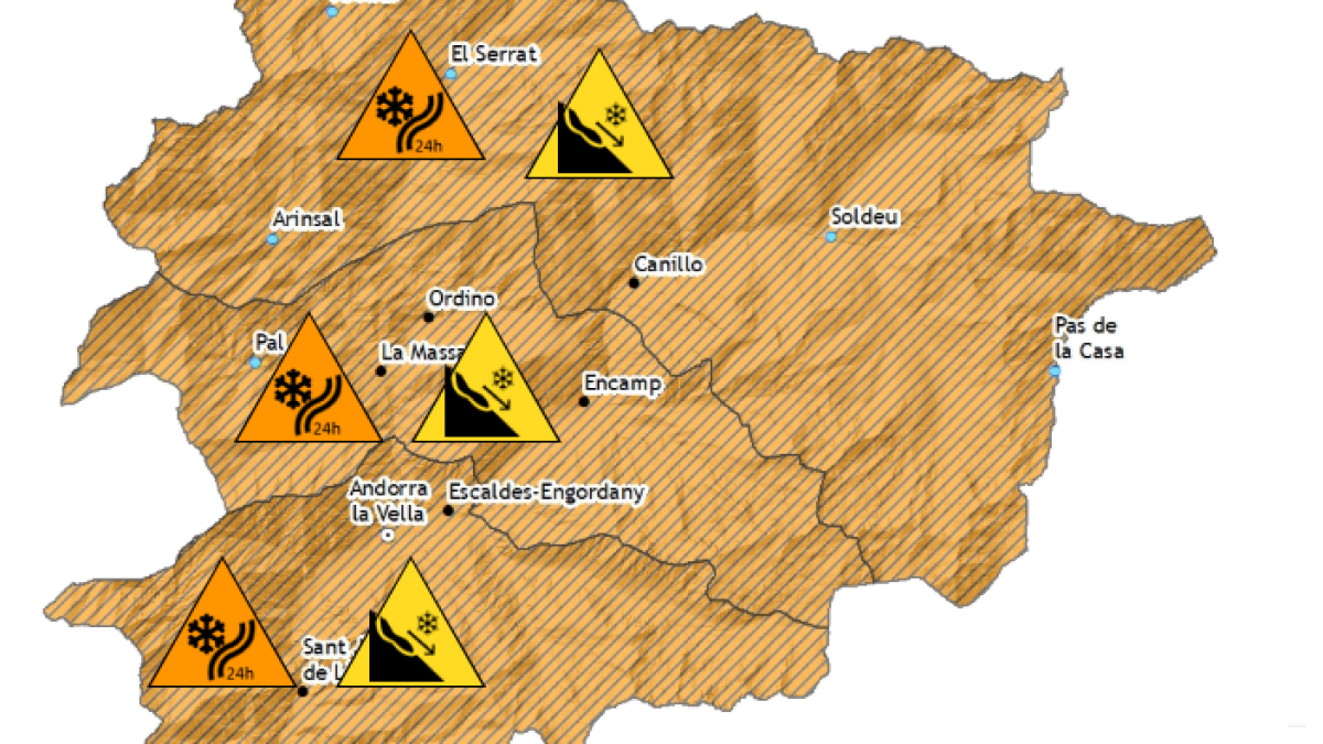 Prealerta per un episodi de nevades abundants a tot el país