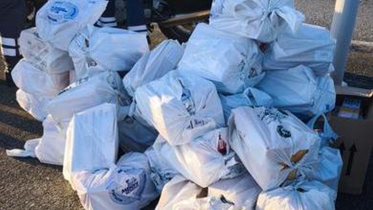 La mercaderia interceptada.