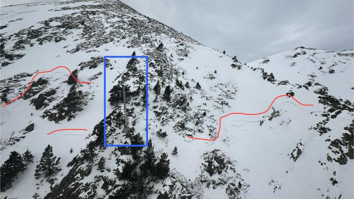 Tirs controlats del Coex per evitar allaus .