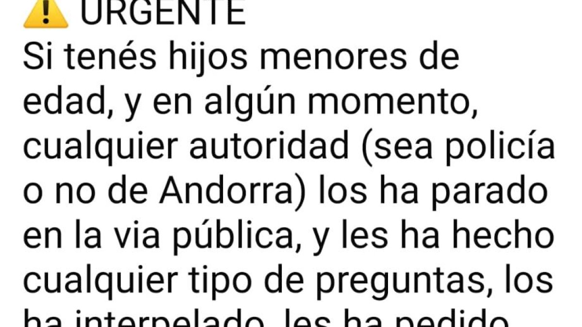 El missatge de l’entitat.