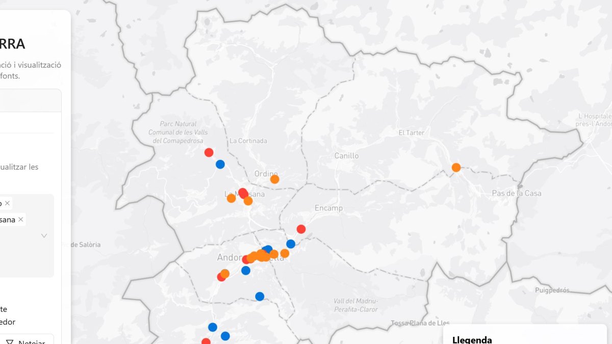 El mapa interactiu per visualitzar les empreses innovadores d’Andorra