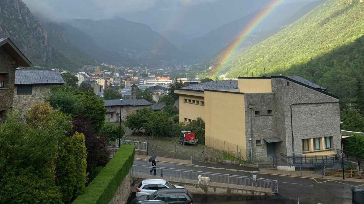 L’arc de Sant Martí en una tarda de pluja.