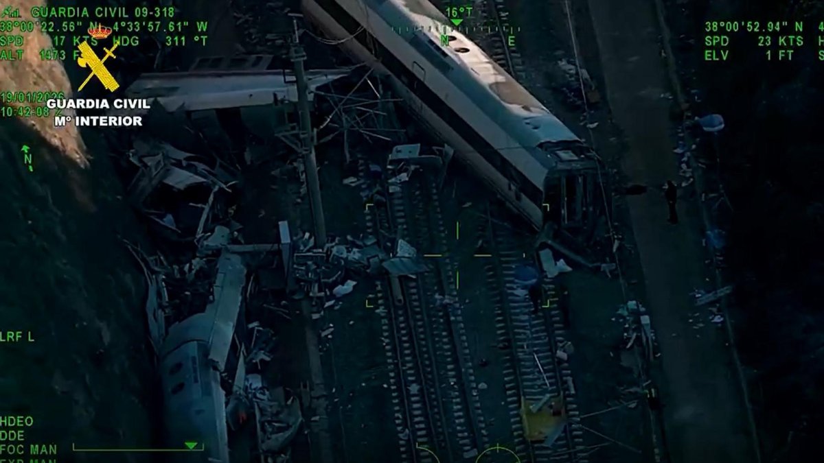 Imatges aèries de l'accident ferroviari de Còrdova