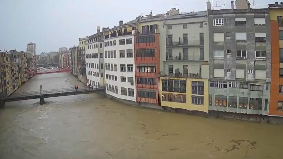 Alerta per la crescuda del riu Onyar a Girona