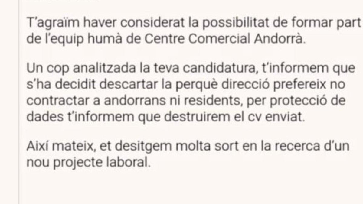 El fals correu que circula per les xarxes.