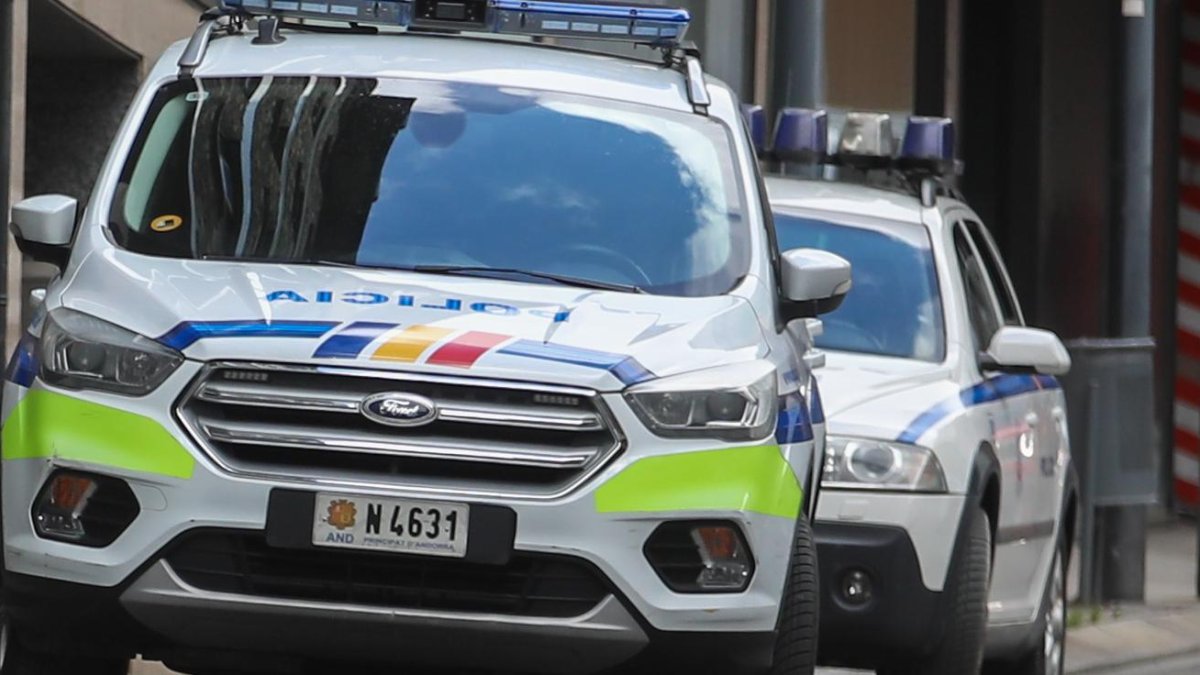 Un cotxe de la policia.