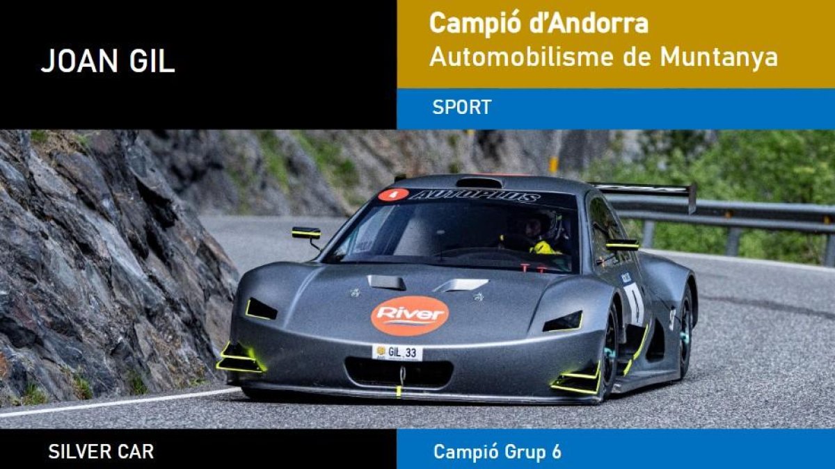 Joan Gil ha estat guardonat com a campió d'Andorra d'Automobilisme de Muntanya.