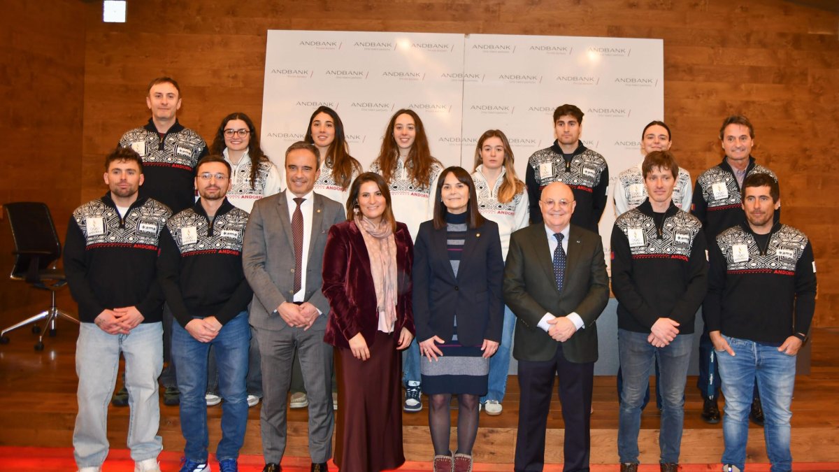 Presentació de la delegació olímpica a la seu d’Andbank.