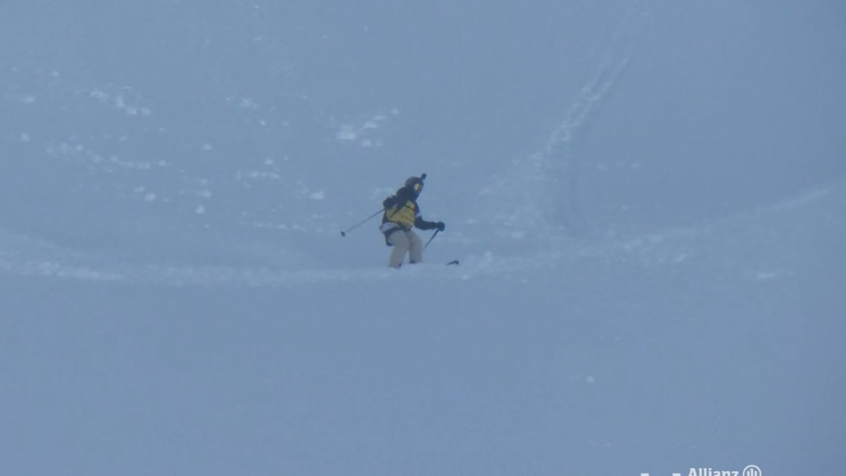 Joan Aracil, durant la seva baixada