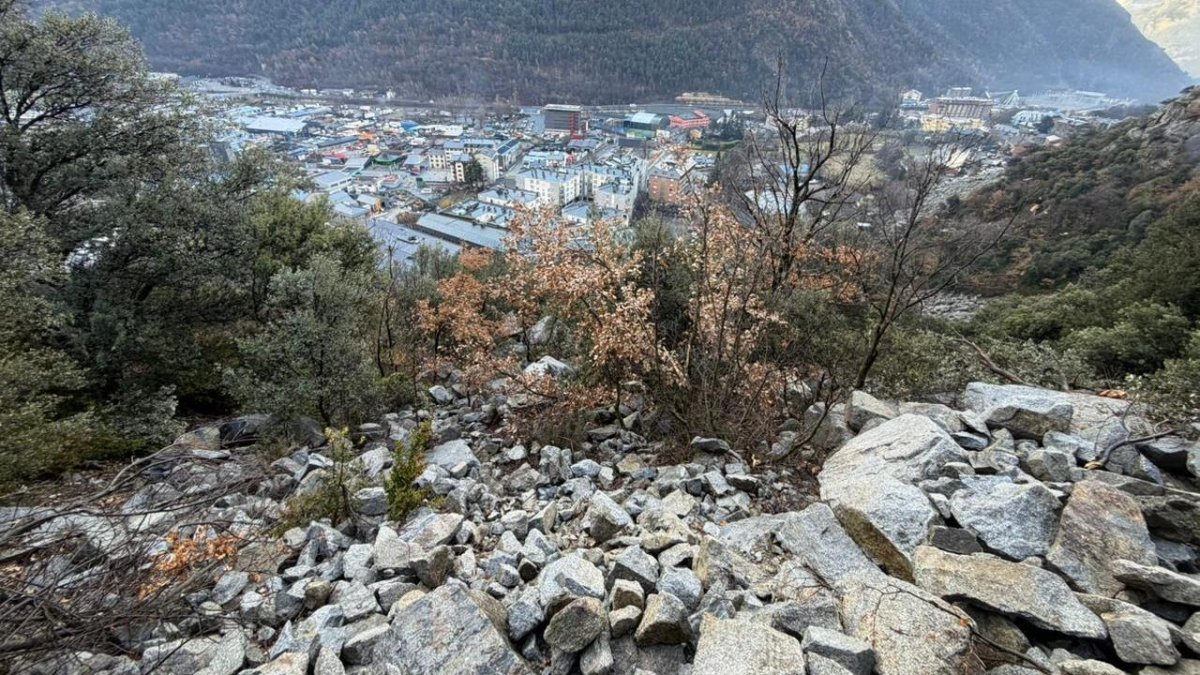 Rocs del despreniment d'ahir.