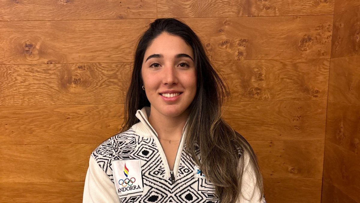 Cande Moreno, abans dels Jocs d’hivern.