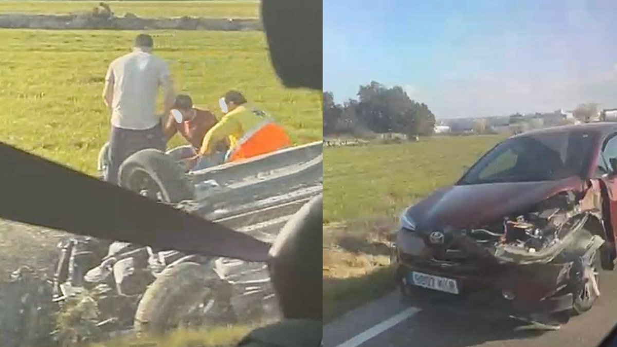 Imatgde de l'accident a Guissona.