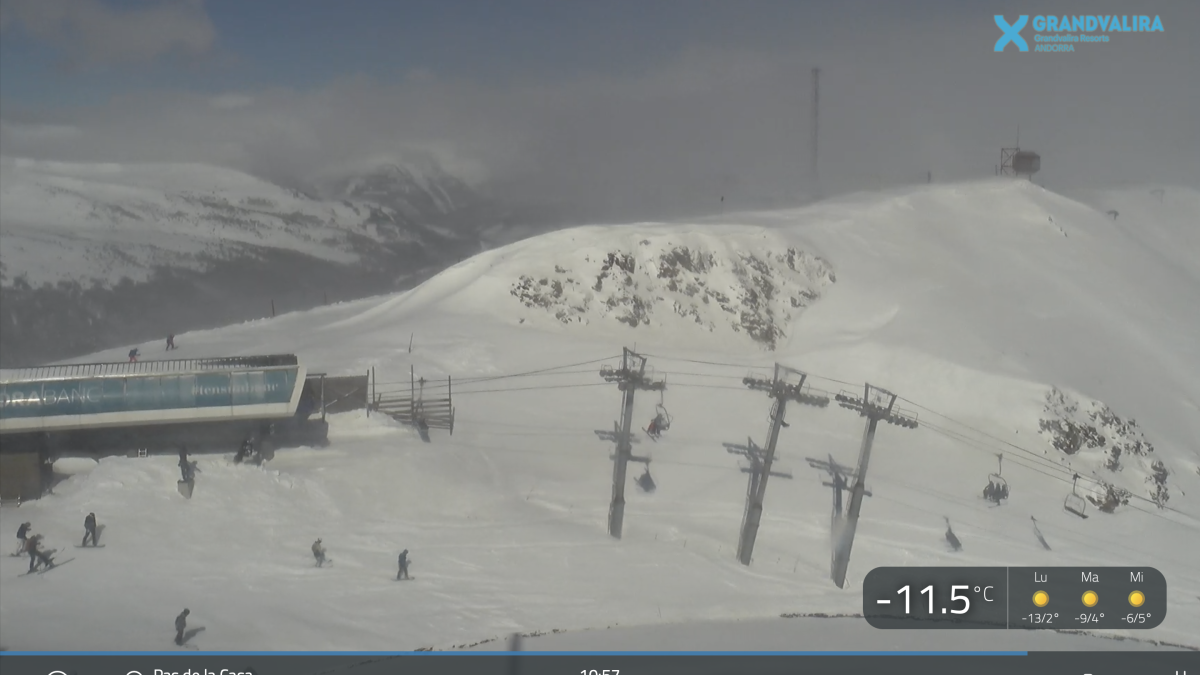 El fort vent obliga a tancar les cotes altes de les estacions