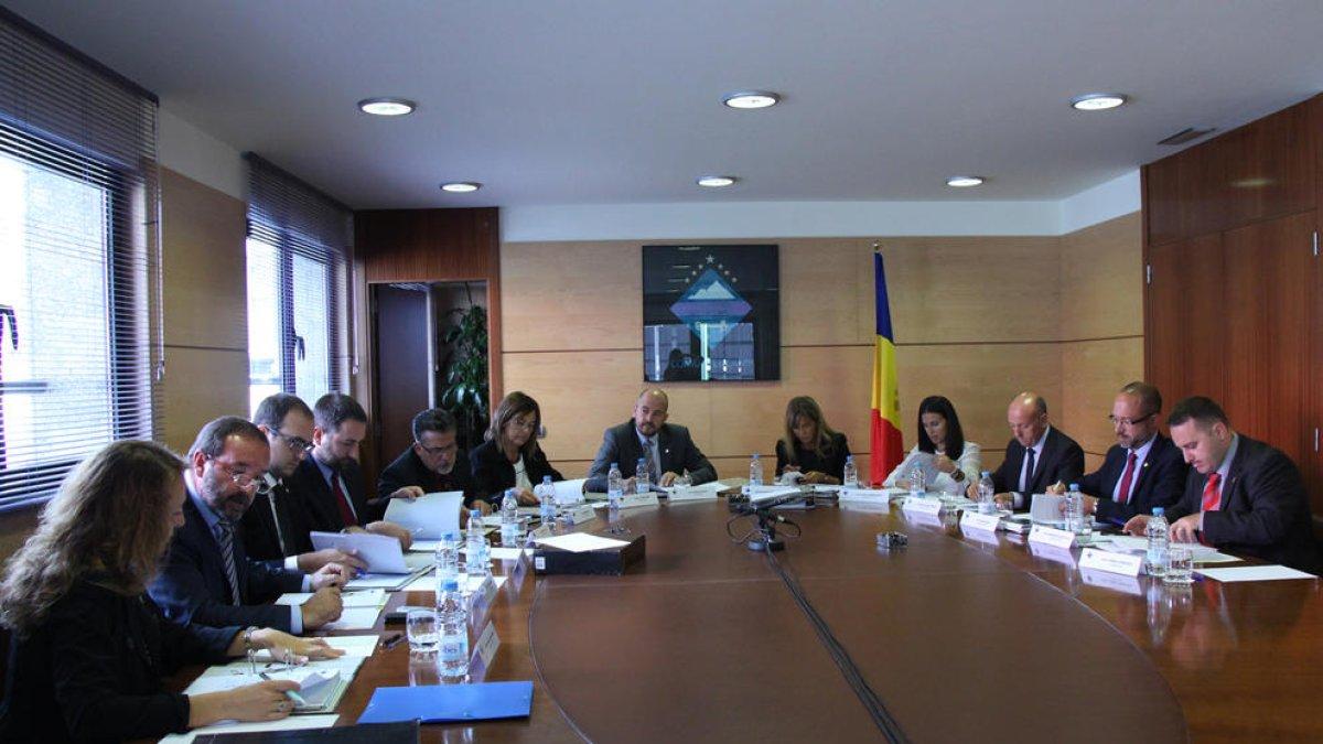 Un moment de la sessió de Consell de Comú que s'ha celebrat aquest dijous al Pas de la Casa