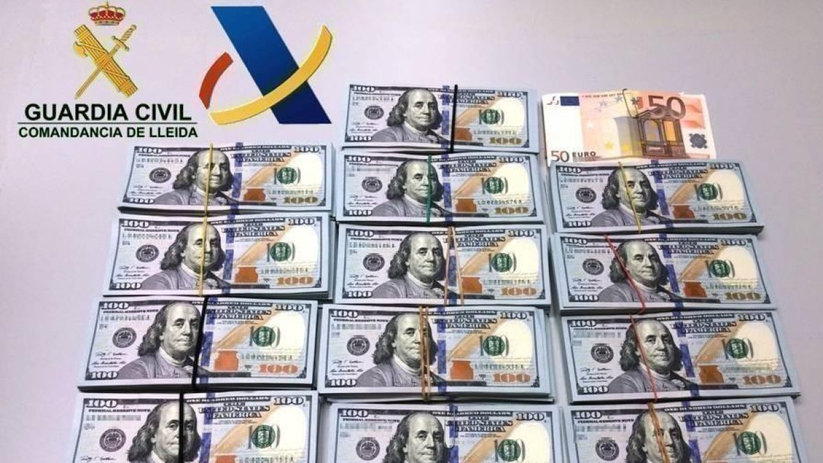 Els bitllets comissats per la Guàrida Civil